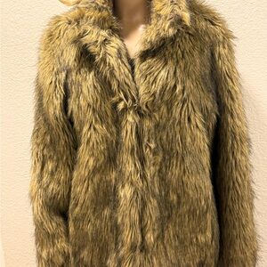 Kathleen Ireland Women’s Faux Fur Jacket size Medium